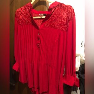 Verarose Burnt Velvet Polyester Blouse- 866 $20 or $15 w/offer